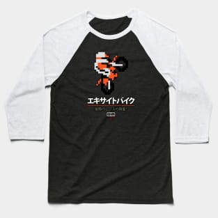 8-Bit Motocross Baseball T-Shirt